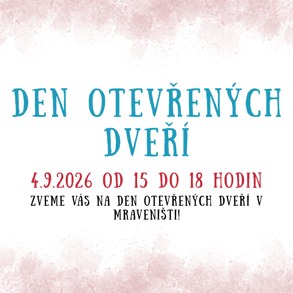 Den otevřených dveří 4.9.2026 15:00 - 18:00