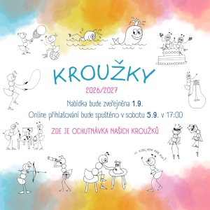 Kroužky pro školní rok 2026/2027 již brzy!
